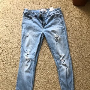 hollister low rise skinny jeans